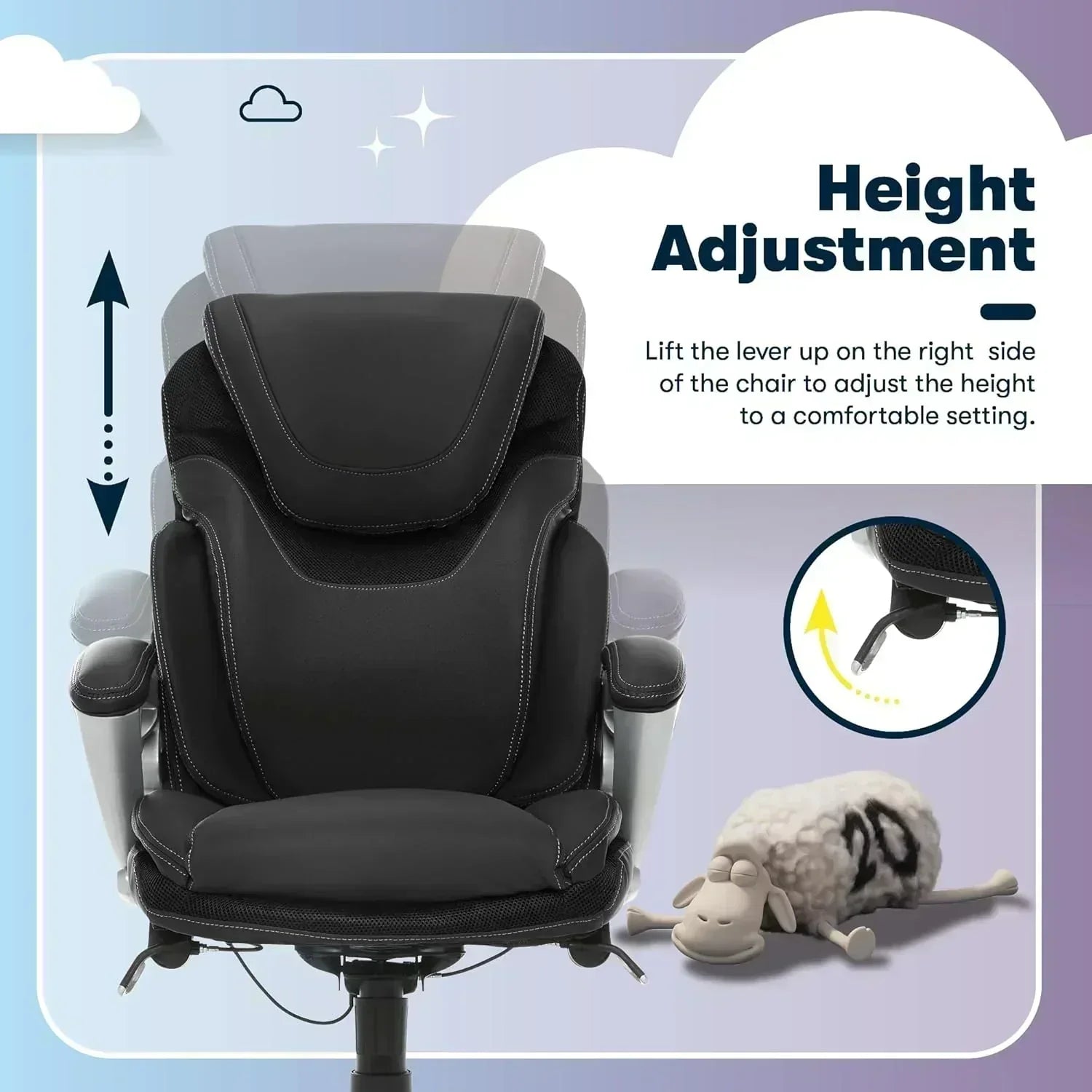 Executive office chair ergonomic computer desk and chair