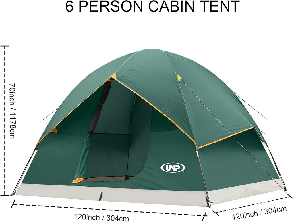 Camping Tent 2/3/4/6 Person Dome Tent Portable Camping Tent Outdoor and Backpacking Beach