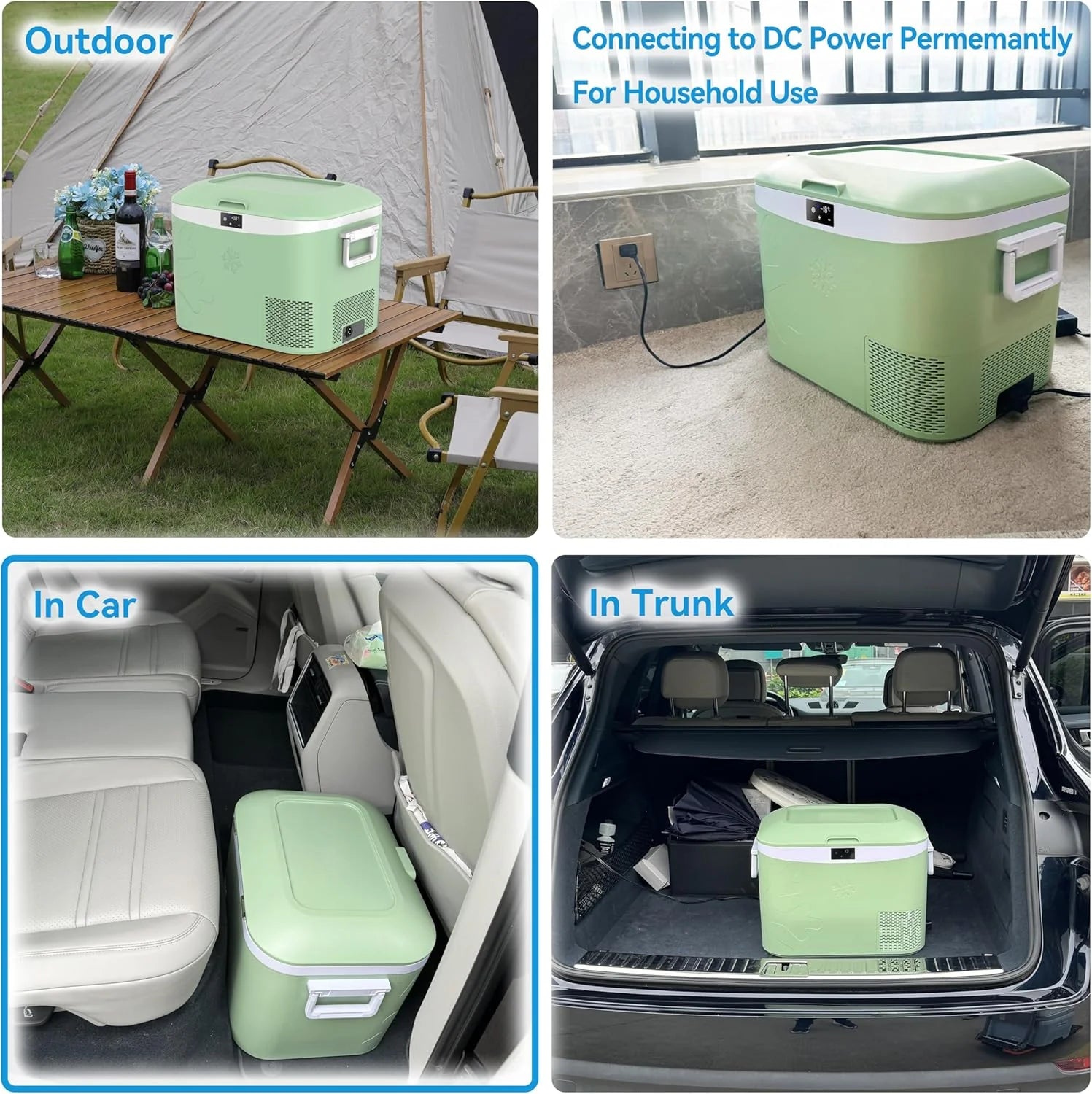 Car Fridge Portable 12 Volt Refrigerator 23 Quart (22 Liter) Freezer Compressor Cooler 12V/24V DC