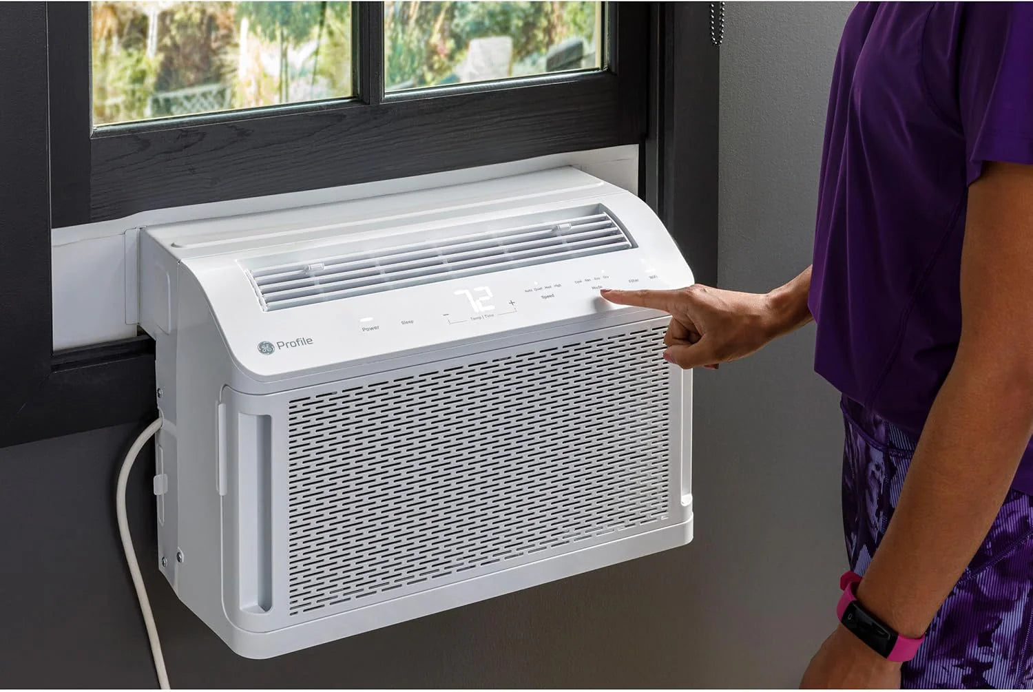 PHNT10CC Clearview Air Conditioner 10,300, Inverter Technology, Ultra Quiet, Medium Rooms up to 450 Sq. FT, Full Window View with Easy Installation, Energy-Efficient Cooling, 10300 BTU, White