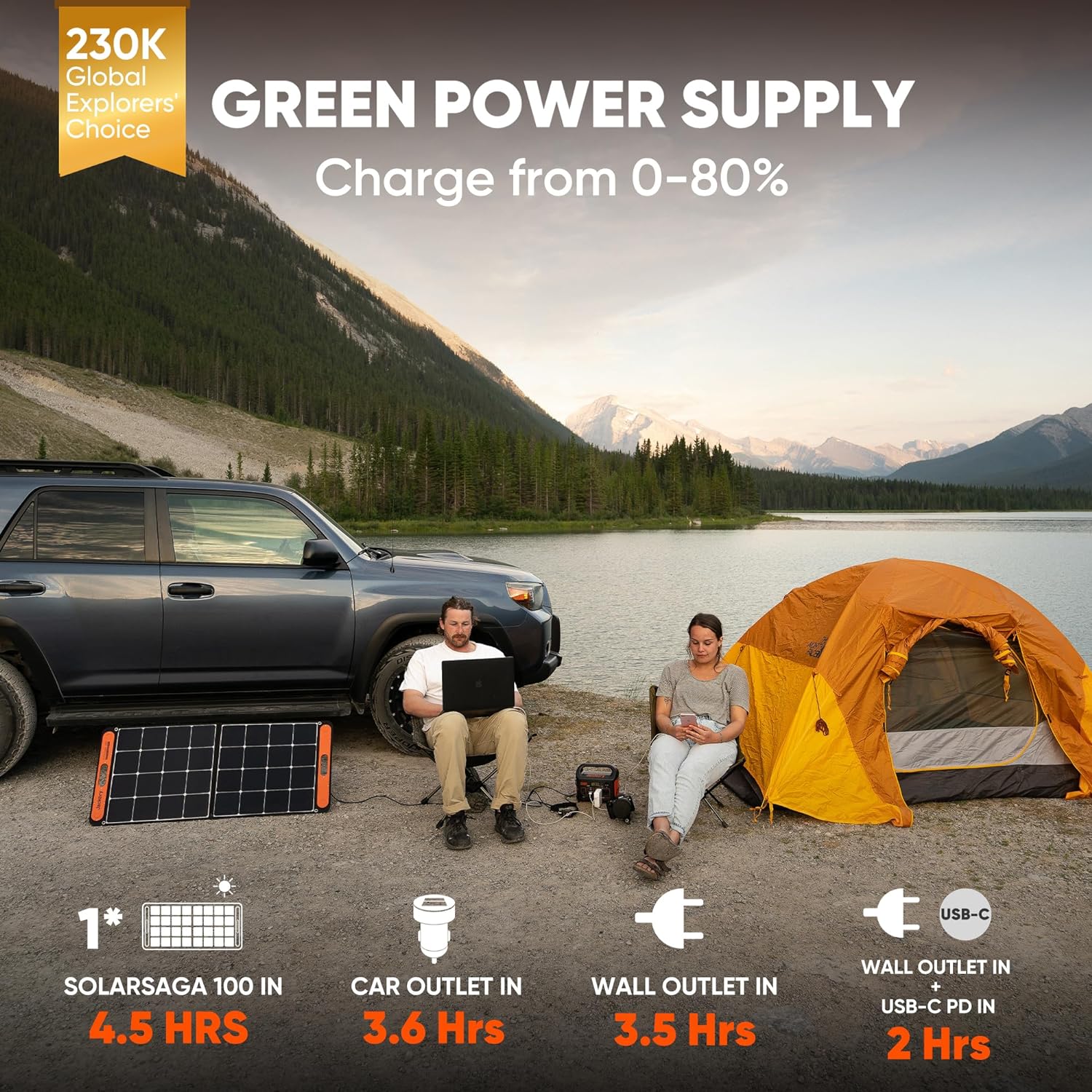 Portable Power Station Explorer 300 293Wh Backup Lithium Battery Solar Generator for Outdoors