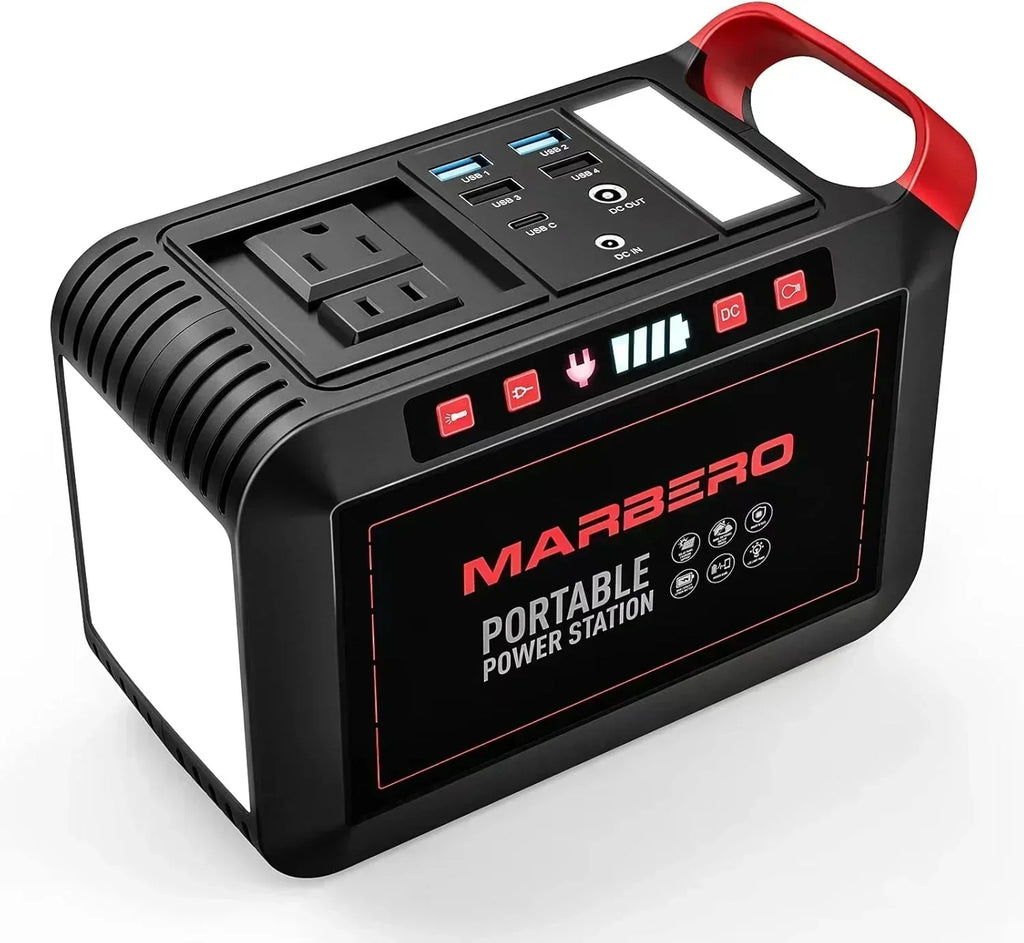 Portable Power Station 88Wh Camping Lithium Battery Solar Generator Fast Charging Power Bank