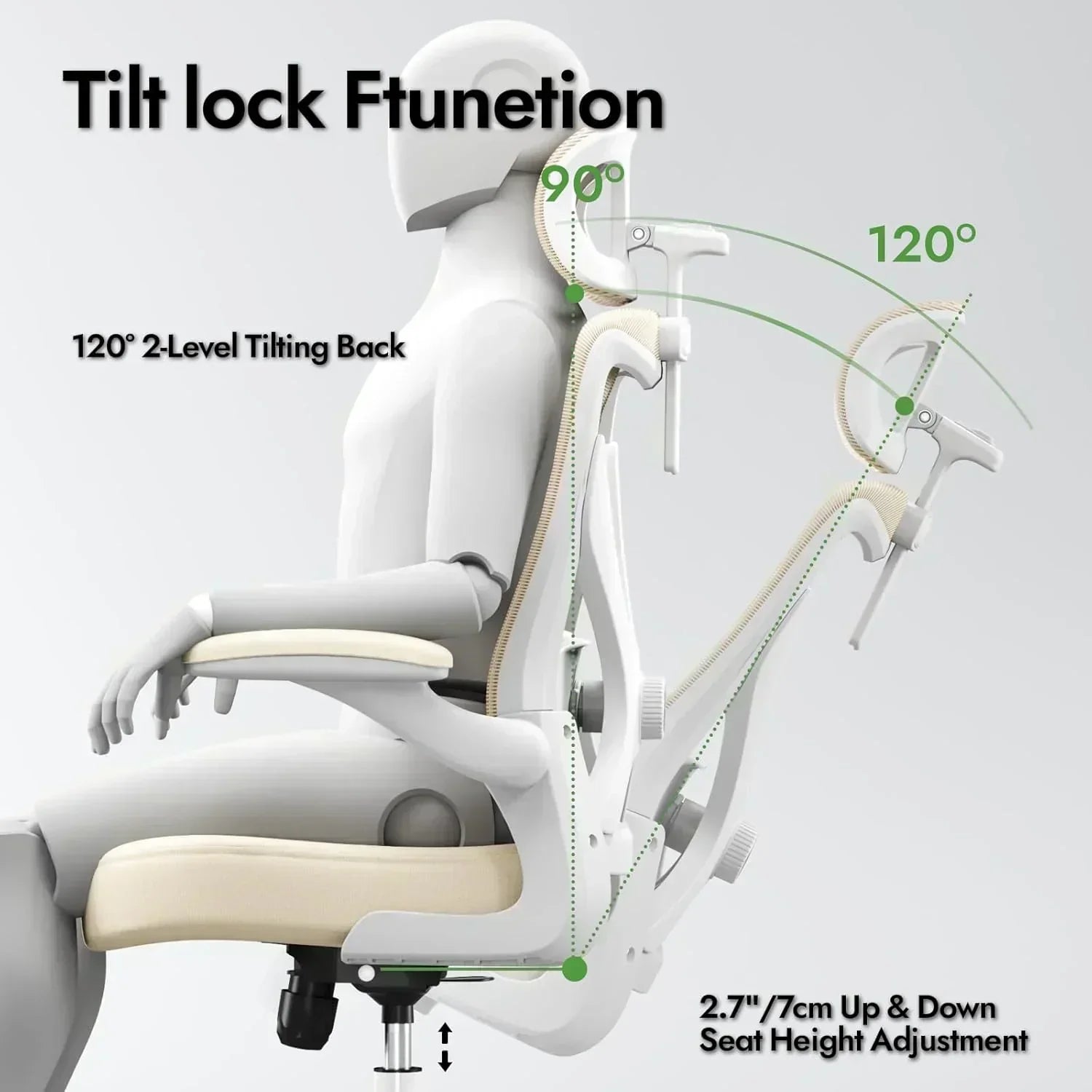 Office computer desk and chair gaming chair with lumbar support and headrest