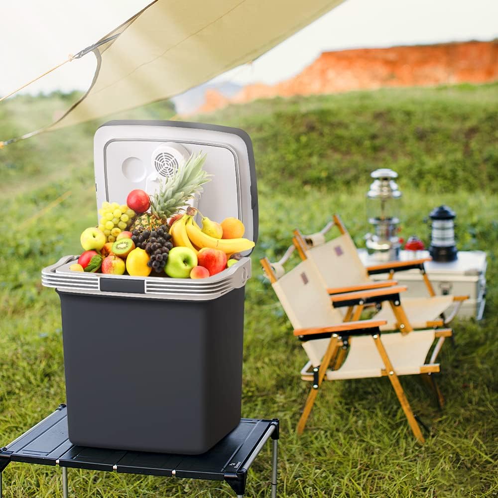 Electric Cooler & Warmer28QT/26L Portable Car Fridge Car Cooler Plug in Electric Car Coolers