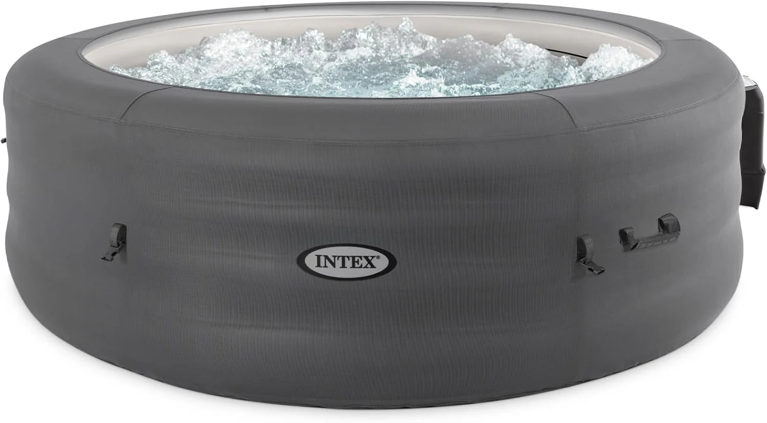 INTEX 28483E SimpleSpa Inflatable Hot Tub 4 Person Bubble Massage Spa Includes Insulated Cover
