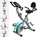 Foldable Exercise Bike Stationary Bikes  5 IN 1 Indoor Workout Cycling Bike Quiet Magnetic Resistance