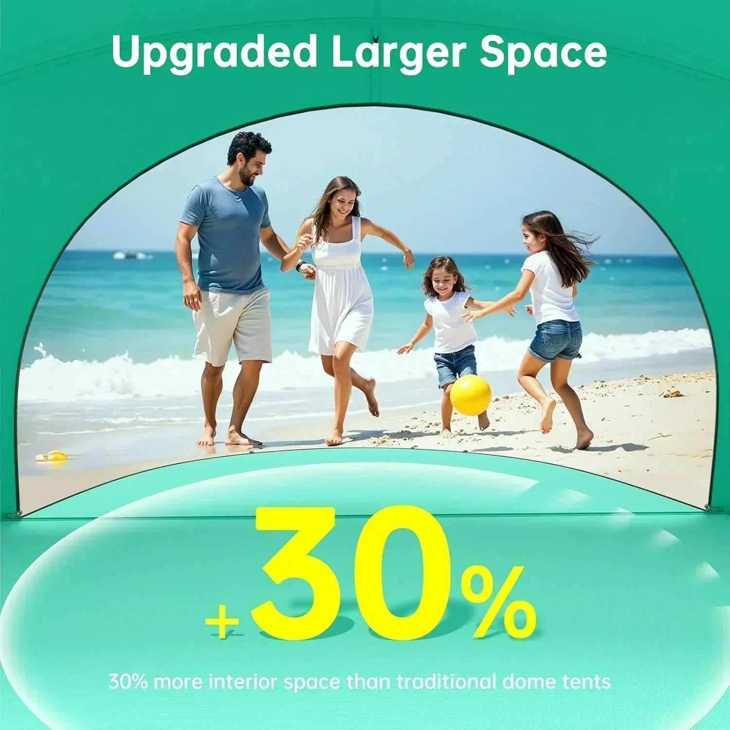 Beach Tent Sun Shelter Beach Shade Tent with UPF50+ UV Protection Beach Sun Shelter Beach Shade