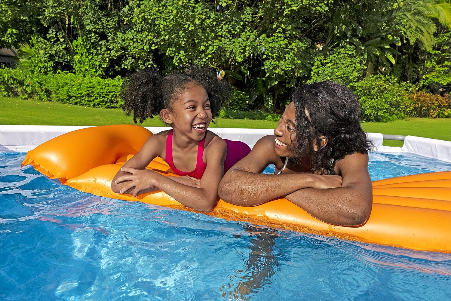 Power Steel 14' x 8'2 x 39.5 Oval Above Ground Pool Set Includes 530gal Filter Pump Ladder