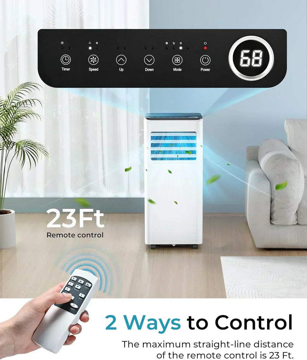 EUHOMY 8,000 BTU Portable Air Conditioners 4-in-1 Portable AC Unit Up to 350 Sq.Ft