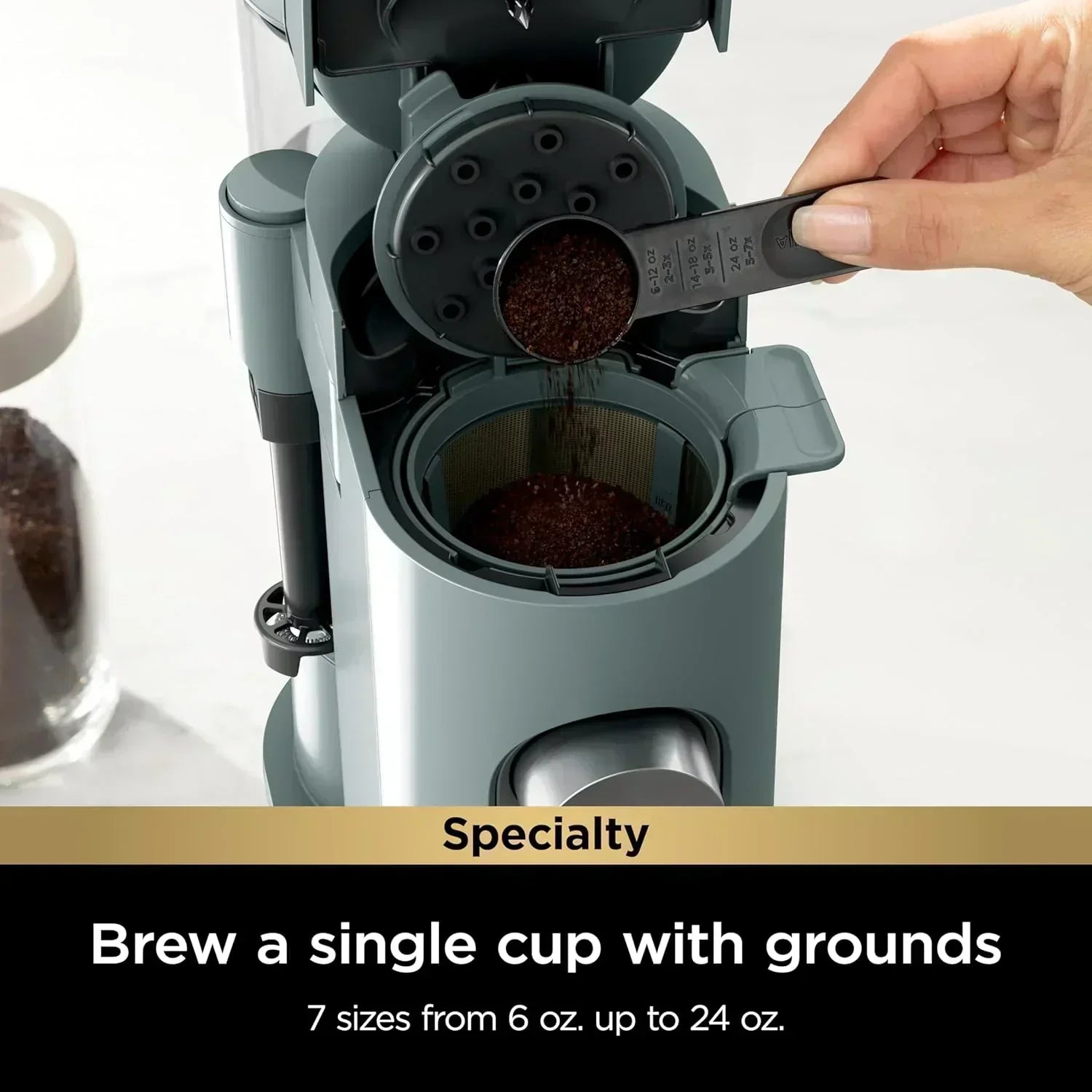 Ninja Single Serve Coffee Maker 56 oz Reservoir Stone
