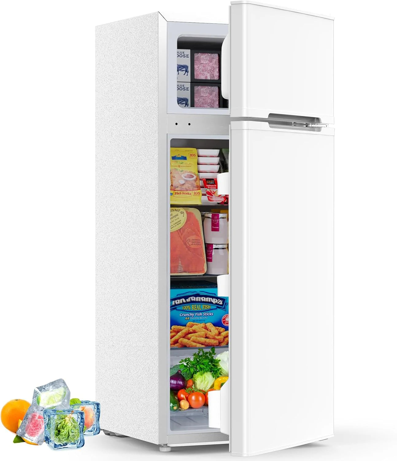 4.5 Cu.Ft Mini Fridge with Freezer 2 Door Compact Refrigerator Small Fridge
