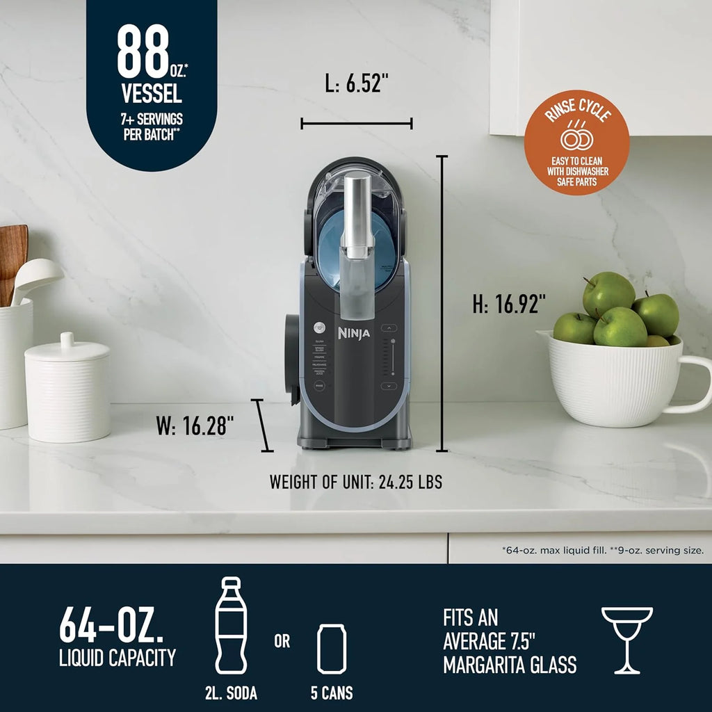 Ninja SLUSHi with RapidChill Technology, 88 oz. Frozen Drink & Slushie Machine, 5 Preset Programs, Margaritas, Frapp��s, and More