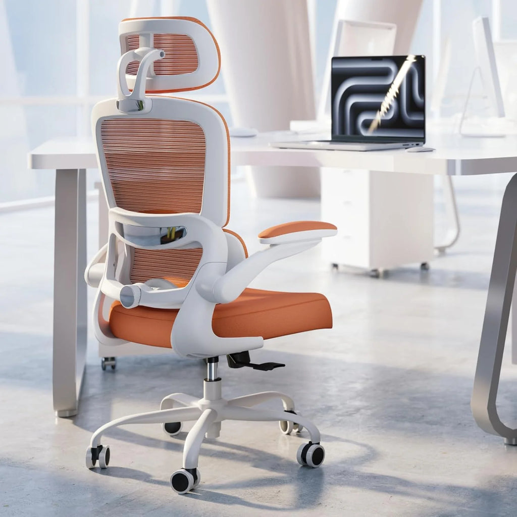 Office Chair Ergonomic Desk Chair, 330 lbs Home Mesh Desk Chair with Wheels, Comfortable Gaming Chair, High Back Office Chair