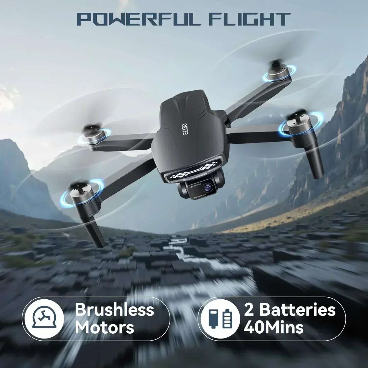 Adult Brushless Motor Drone with Camera 4K UHD Long Range FPV Video