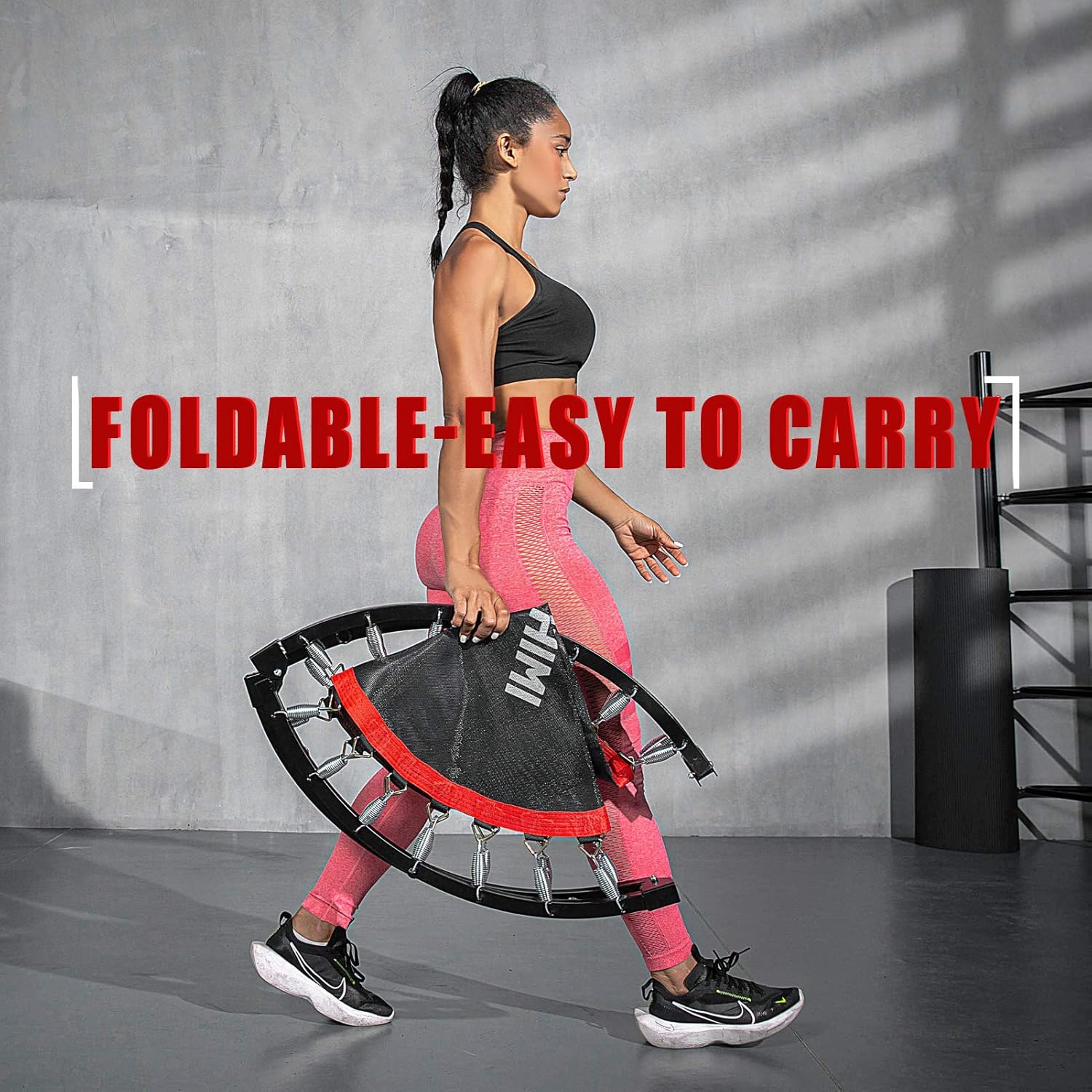 Kanchimi 40 48 Folding Mini Fitness Indoor Exercise Workout Rebounder Trampoline