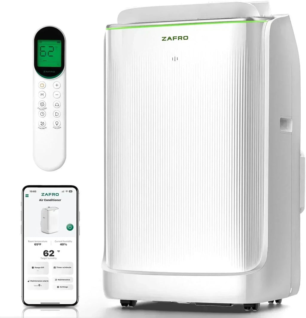 ZAFRO 8,000 BTU Portable Air Conditioners 4 Modes Portable AC Unit with Fast Cooling