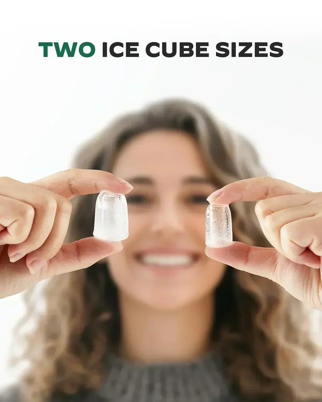 Silonn Countertop Ice Maker Expanding Ice Basket 9 Cubes Ice Basket Self-Cleaning Ice Maker