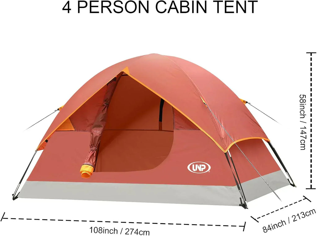 Camping Tent 2/3/4/6 Person Dome Tent Portable Camping Tent Outdoor and Backpacking Beach