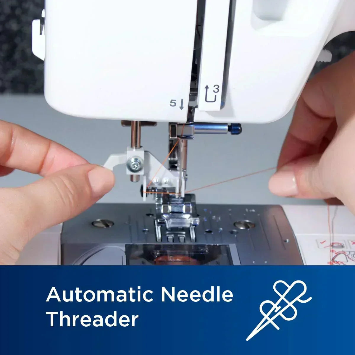 Sewing Machine, Strong Tough 37 Built-in Stitches Free Arm Option 6 Included Feet