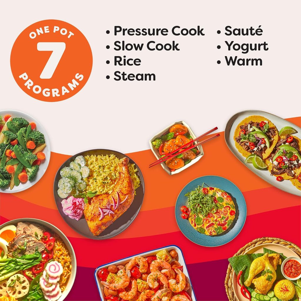 Instant Pot Duo 7 in 1 Electric Pressure Cooker Slow Cooker Rice Cooker Steamer Saut?? Pan
