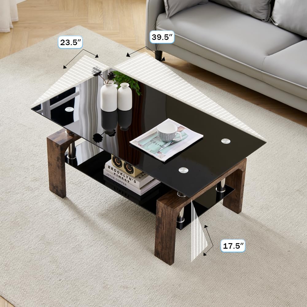 Living Room Rectangle Coffee Table Tea Table Suitable for Waiting Room Modern Side Coffee Table