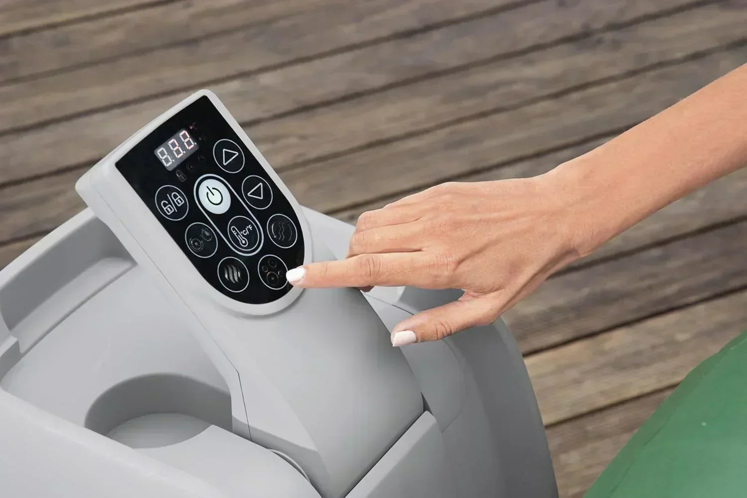 Bestway Palm Springs 4 to 6 Person EnergySense Smart AirJet Plus Inflatable Hot Tub Outdoor Spa