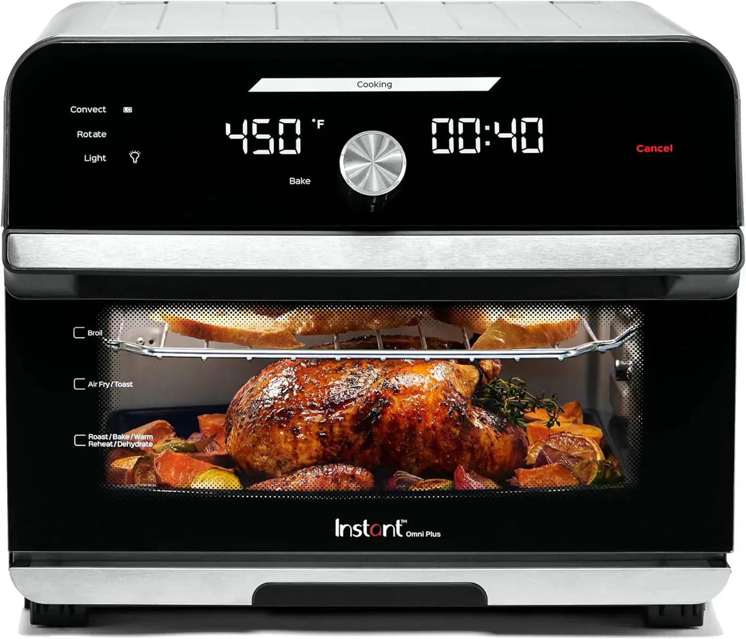 Instant Pot Omni Plus 19QT/18L Toaster Oven Air Fryer 10-in-1 Functions Fits 12 Pizza Crisp Broil