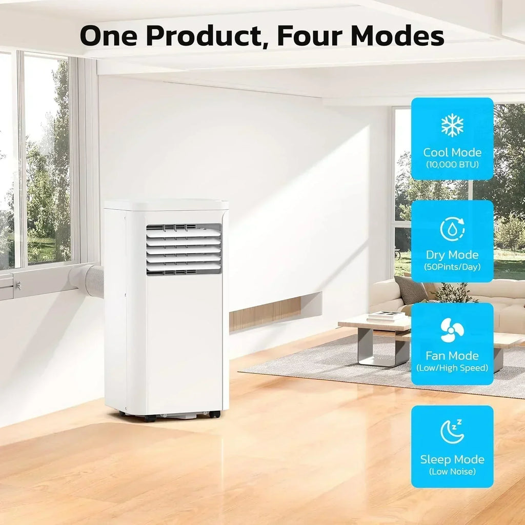 ZAFRO 8,000 BTU Portable Air Conditioners 4 Modes Portable AC Unit with Fast Cooling