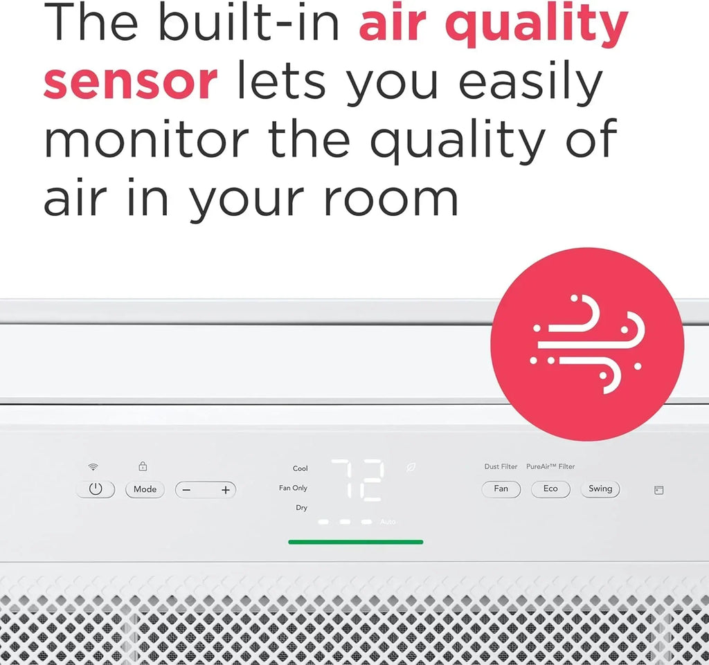 Frigidaire GHWQ103WC1 Inverter Quiet Temp Room Air Conditioner 10,000 BTU with Wi-Fi Connected
