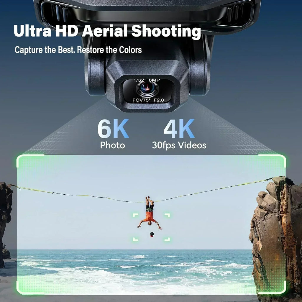 Adult-specific camera drone with 4K UHD aerial photography 3-axis gimbal 10000-foot control