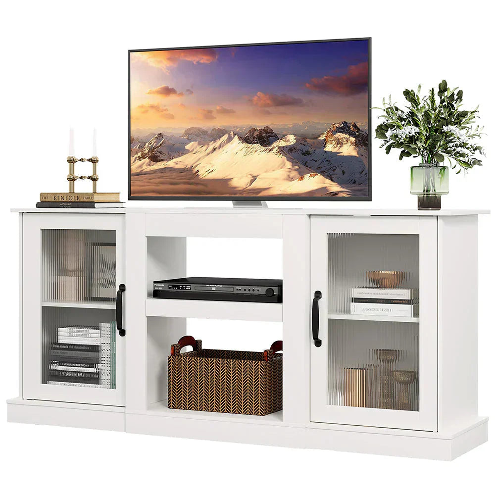 Fireplace TV Stand for 65 TV Entertainment Center with 18 Inch Electric Fireplace