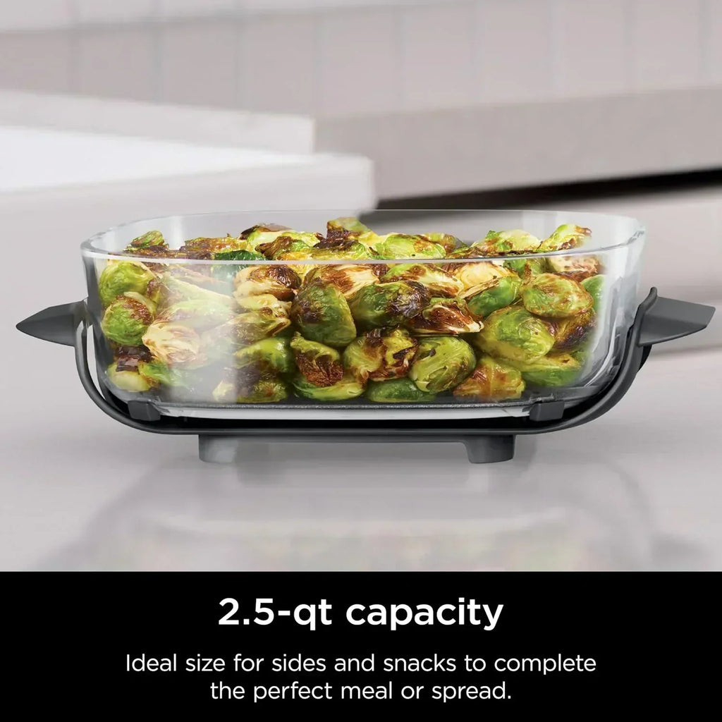 Ninja Crispi 4 in 1 Portable Glass Air Fryer Cooking System 4QT 6 Cup TempWare Glass Containers