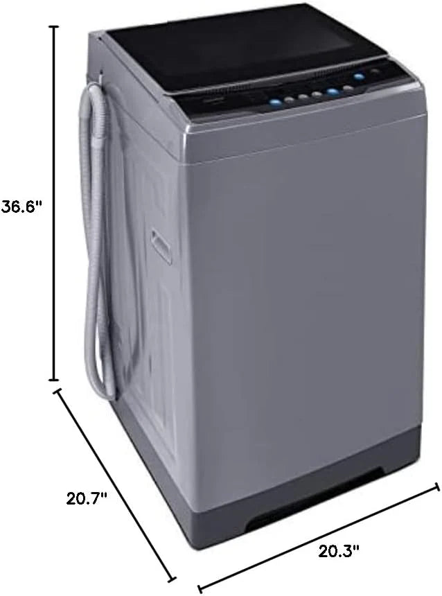 Comfee Portable Washing Machine 0.9 Cubic Feet Compact Washing Machine with LED Display 2 Built-in Drums Space Saving Fully Automatic Washing Machine
