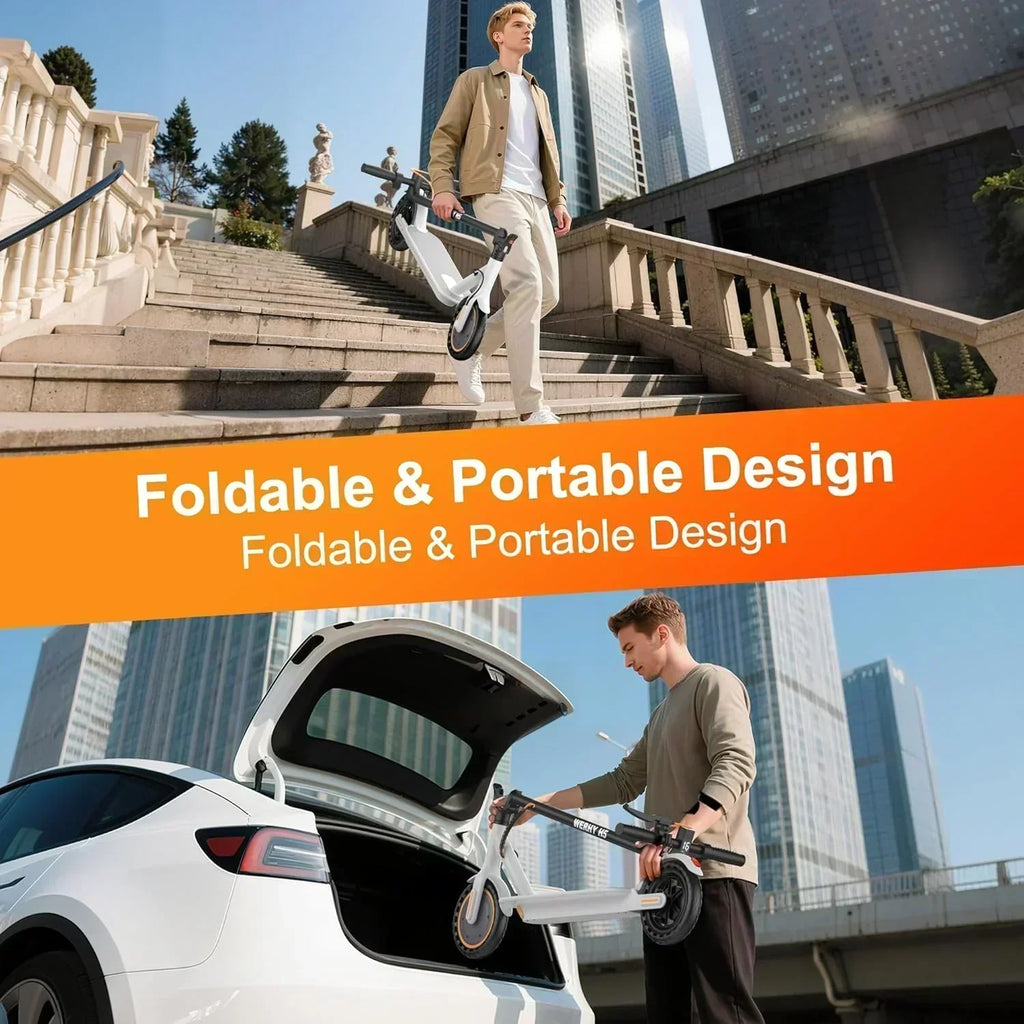 Electric Scooter 350W/500W Motor Top Speed 19/22 mph Max 16/23/28Miles Ranges Foldable E Scooter