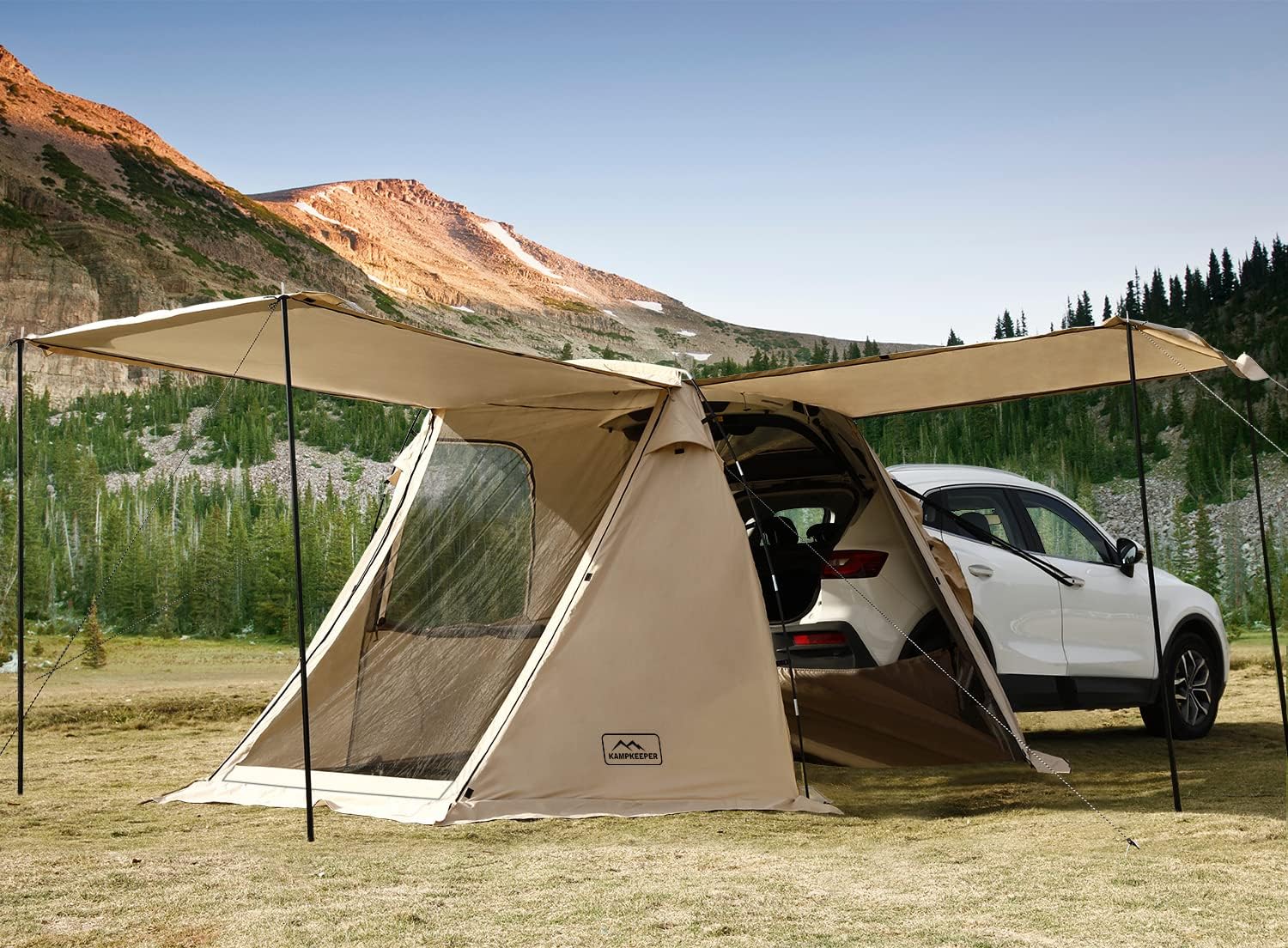 KAMPKEEPER SUV Car Tent Tailgate Shade Awning Tent for Camping Vehicle Camping Tents