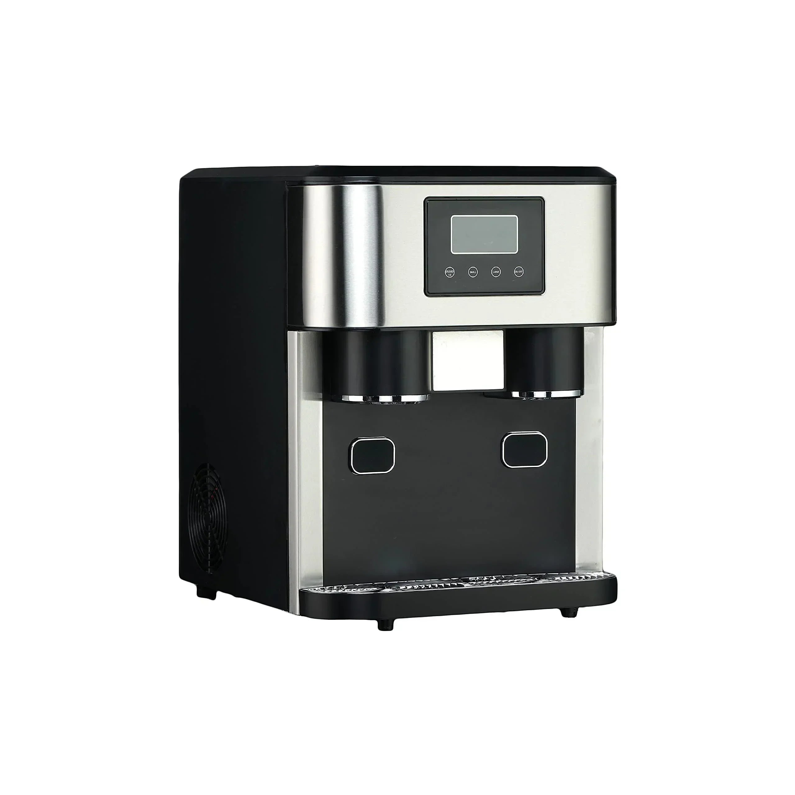 Countertop Crunchy Chewable Nugget Style Dual Ice Crusher and Cube Maker