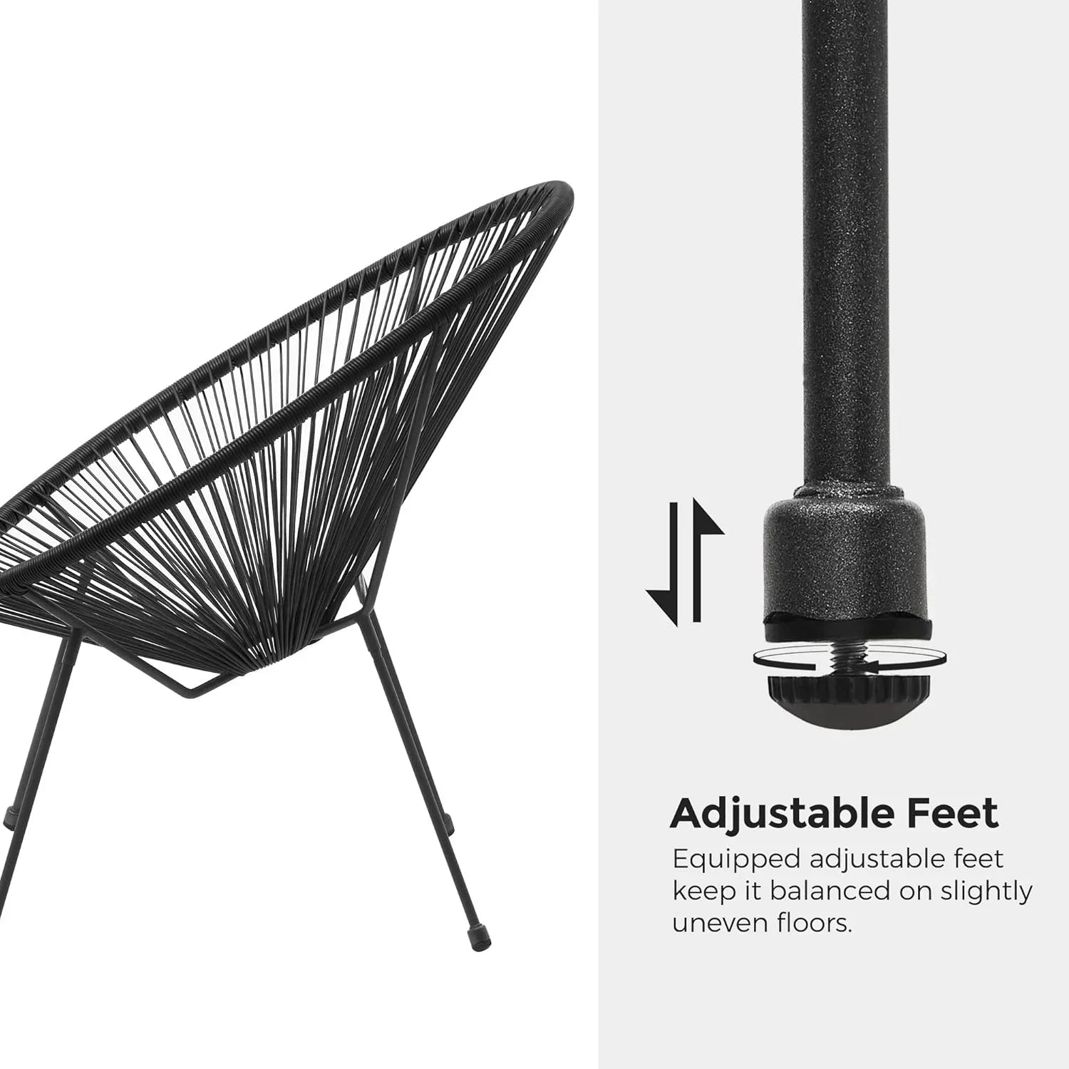 Outdoor Settee 2-Seat Garden Furniture with Backrest PE Rattan