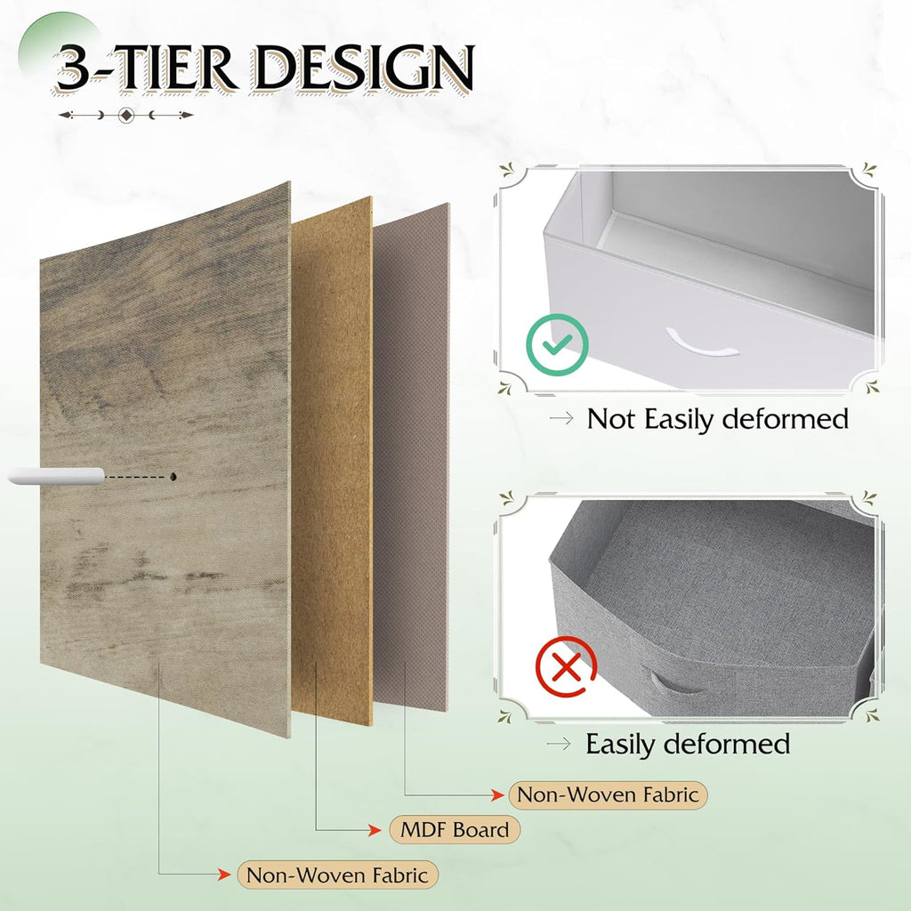 Storage Organizer Unit 11 Fabric Bins Storage Drawers Organizer Steel Frame Tall Storage Tower