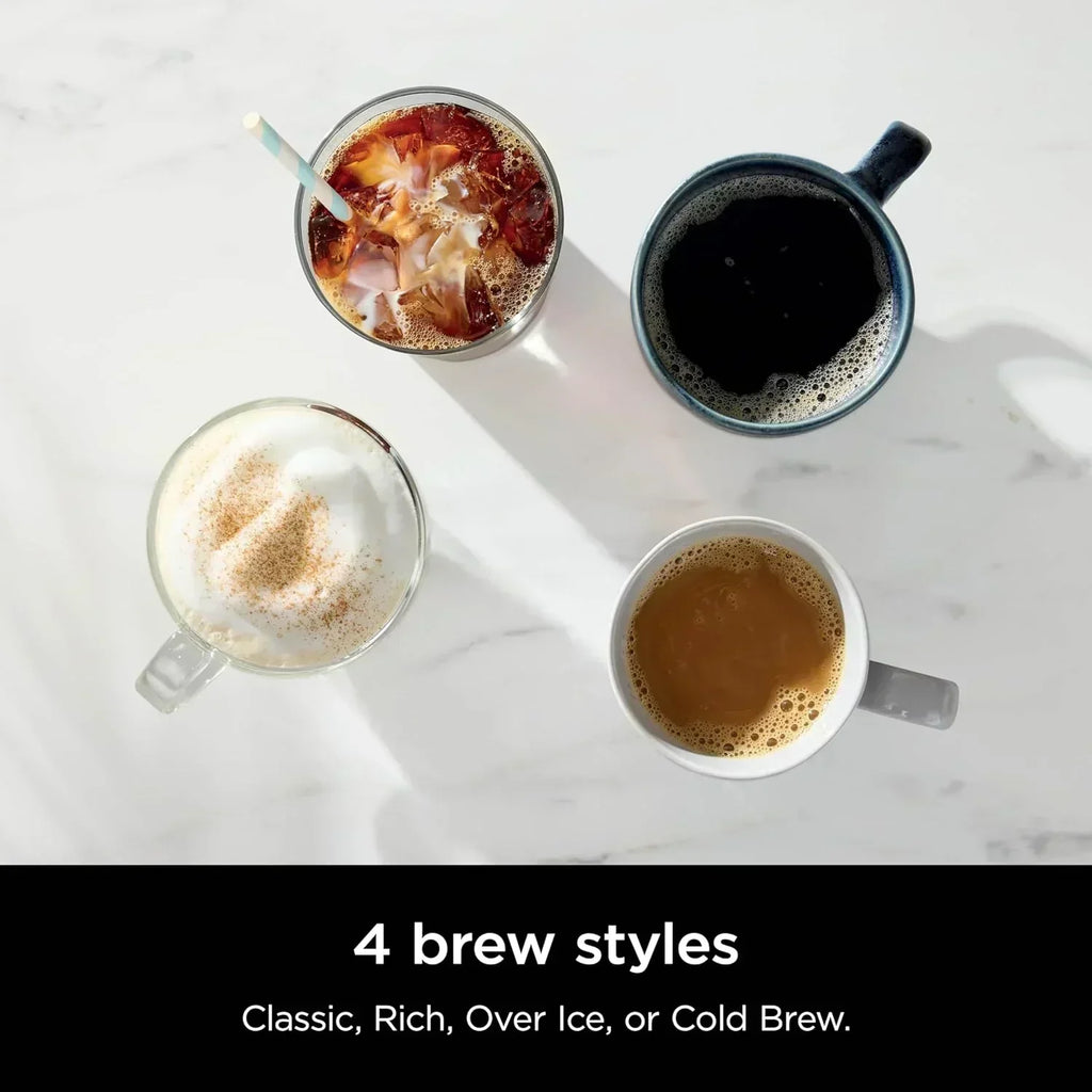 Extra Large Hot and Iced Coffee Maker with Fast Cold Brew 4 Brewing Methods 8 Sizes