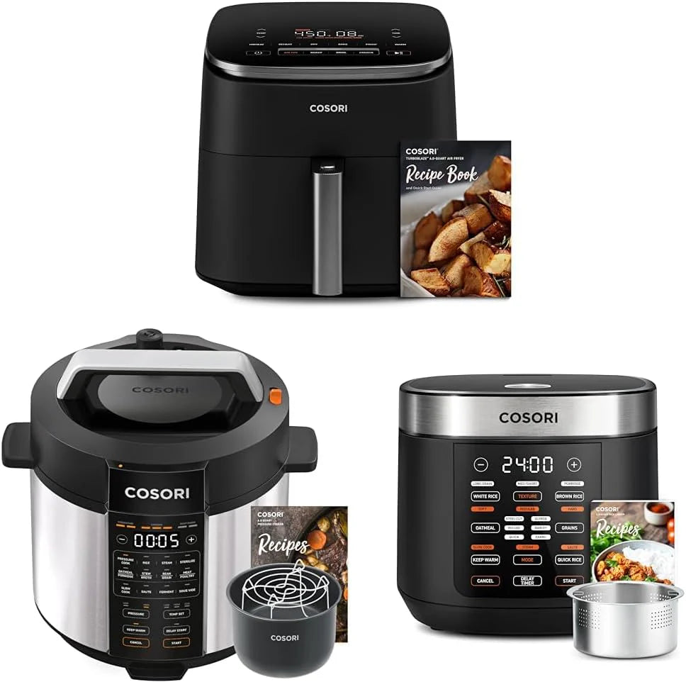 COSORI 6-Quart Stainless Steel Pressure Cooker Multi-Function Cooker with Ceramic Inner Pot for Rice, Slow Cooking, Sous Vide, and Stir-frying
