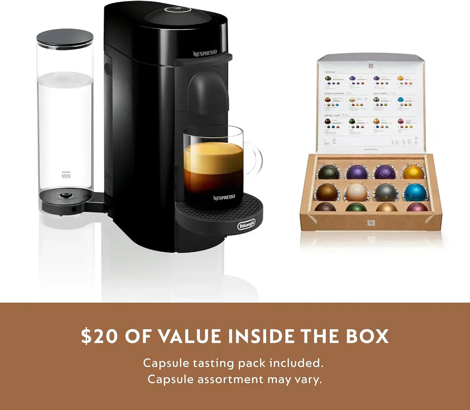 Nespresso Vertuo Plus Coffee and Espresso Maker by De'Longhi