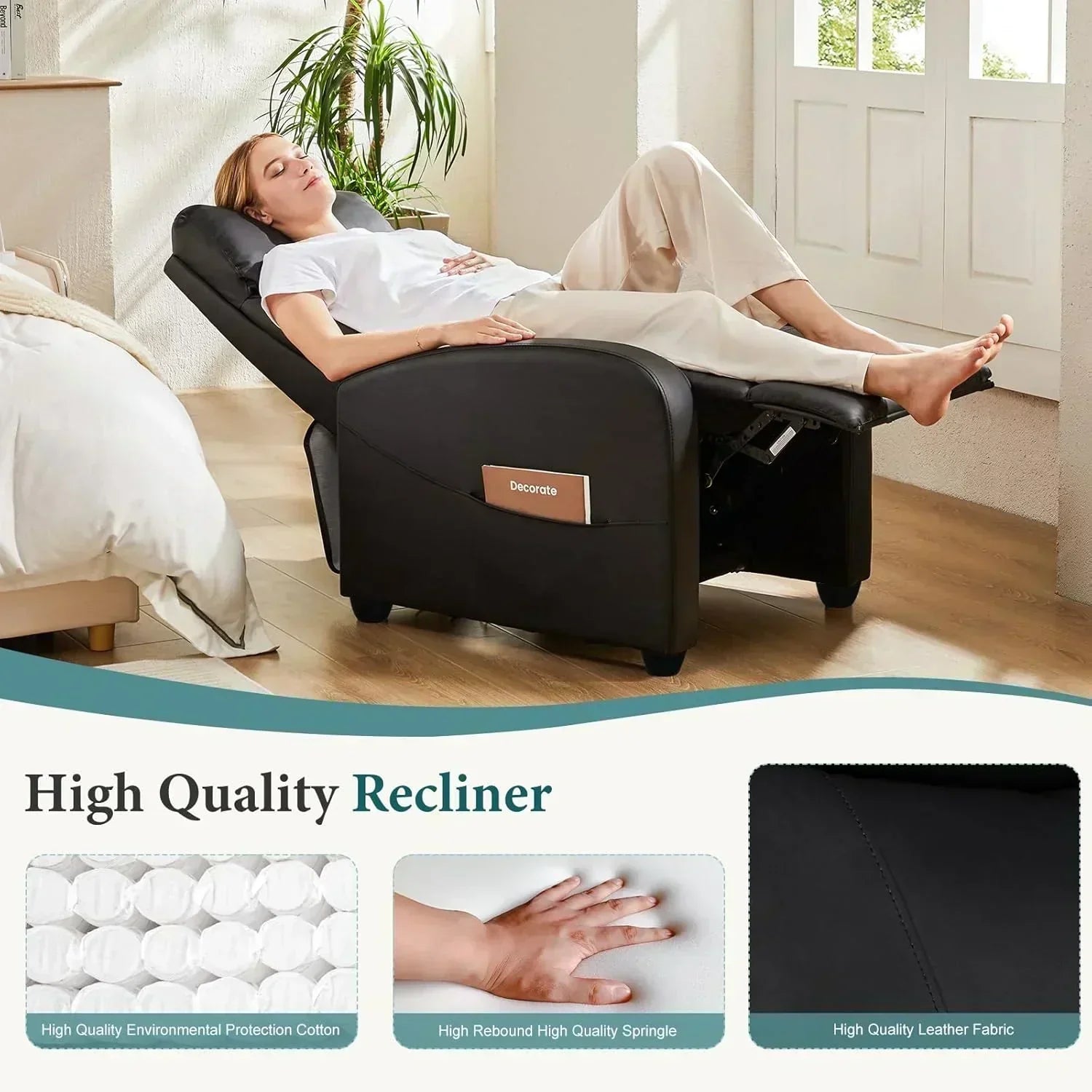 Adult recliner living room massage recliner adjustable home theater chair single sofa