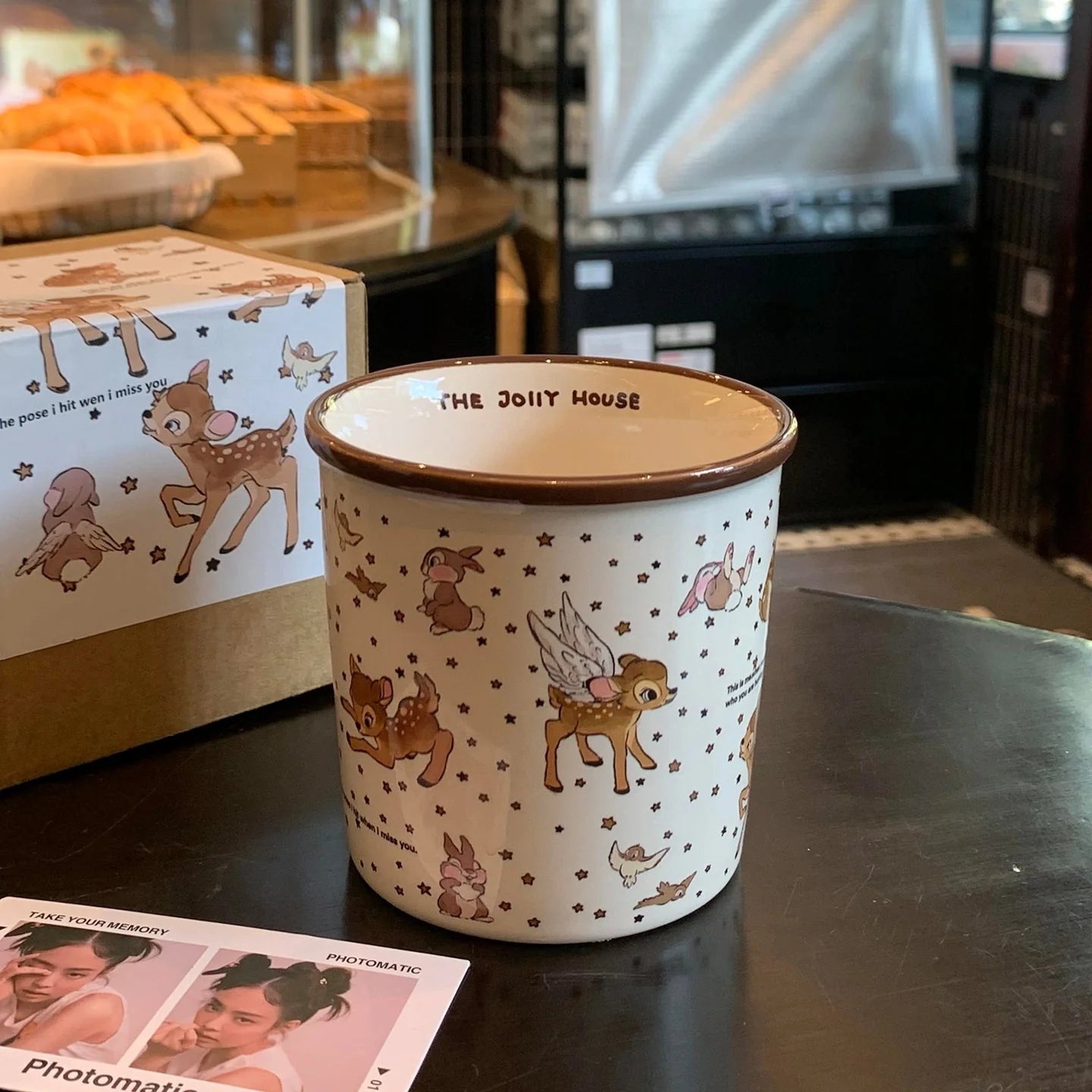 Niedliche Keramik-Hirsch-Kaffeetasse mit gro?em Fassungsverm?gen, stilvolles Design f��r Heimtrinkgeschirr