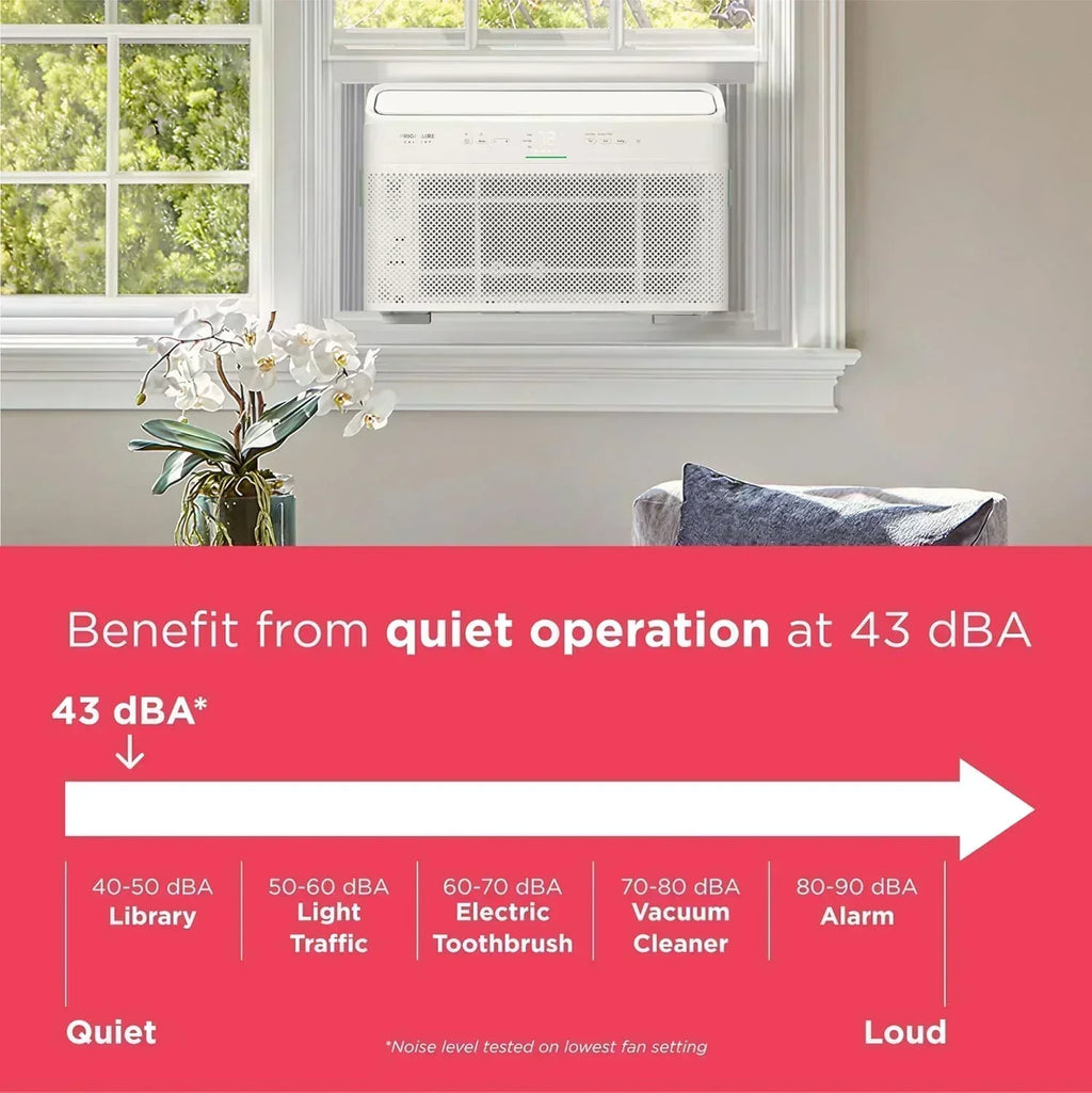 Frigidaire GHWQ103WC1 Inverter Quiet Temp Room Air Conditioner 10,000 BTU with Wi-Fi Connected
