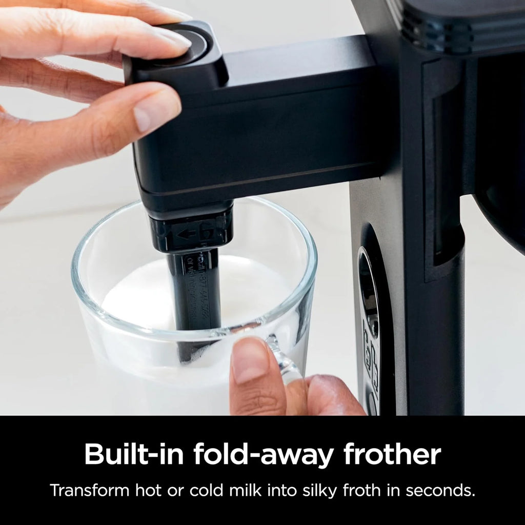 Ninja Hot & Iced XL Coffee Maker with Rapid Cold Brew, 4 Brew Styles, 8 Sizes Small Cup to Travel Mug, Single-Serve Coffee Brewer, 12-Cup Carafe, Permanent Filter, Removable Reservoir, Black, CM371