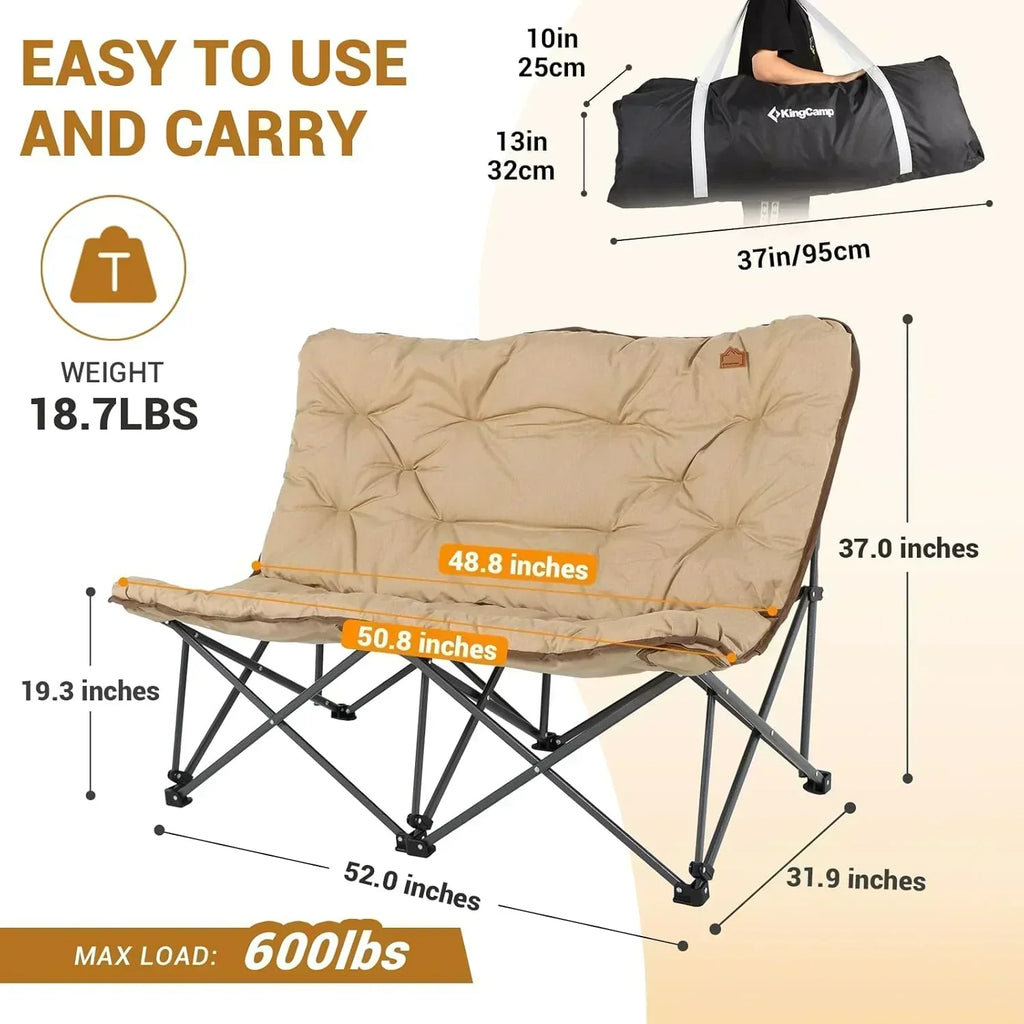 Butterfly chair extra large thick comfortable camping chair portable folding chair heavy duty seat