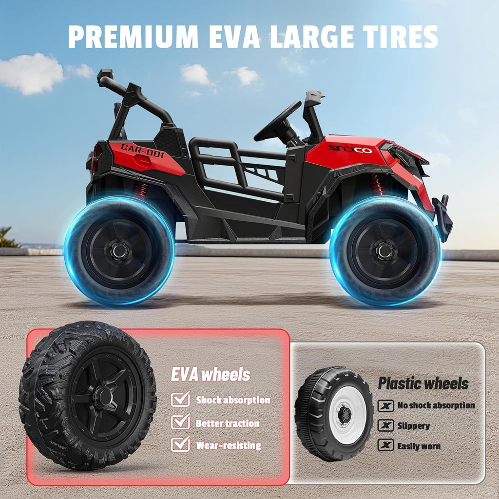 Pink all-terrain car travel electric toy truck