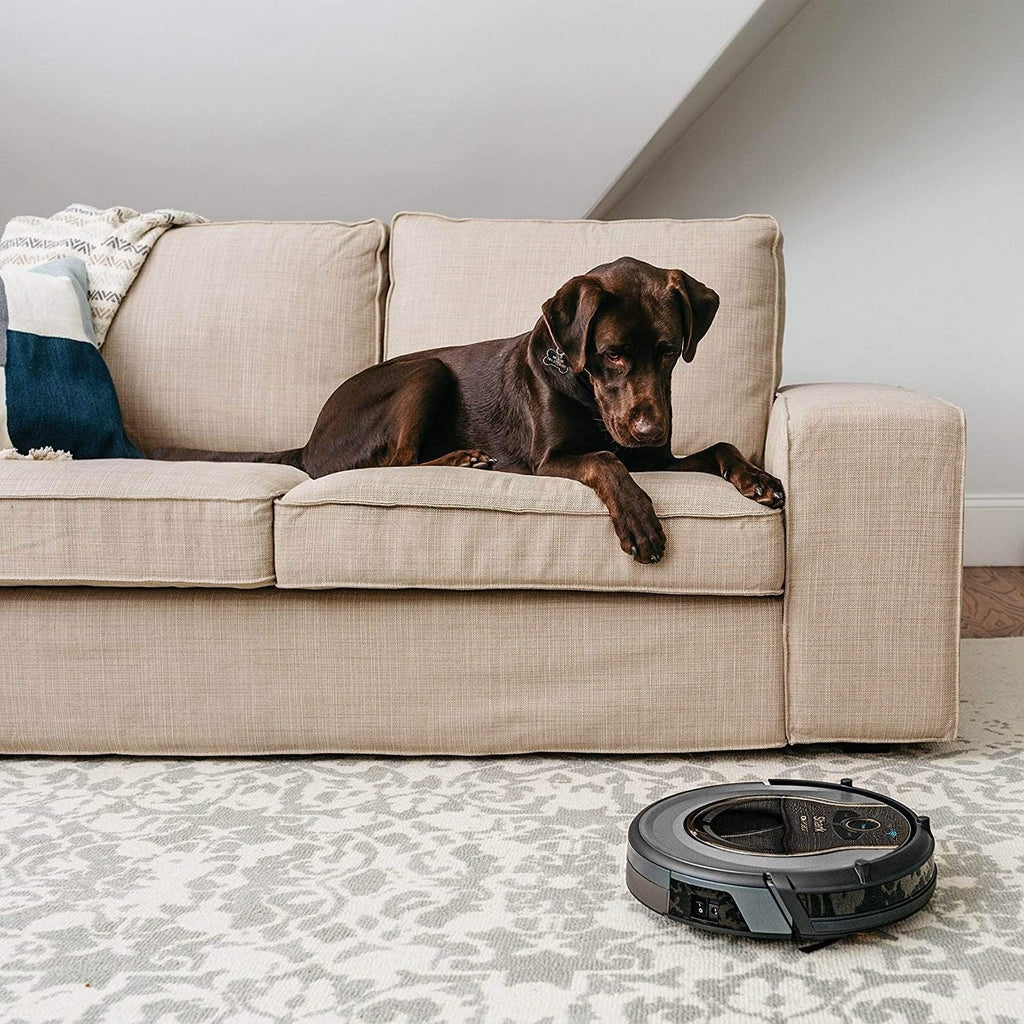 AI Robot Vacuum with XL HEPA Self-Empty Base, Bagless, 60-Day Capacity, LIDAR Navigation, Perfect for Pet Hair, Compatible with Alexa, Wi-Fi Connected, Carpet & Hard Floor, Black