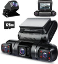 PRUVEEO 360-degree view car dash cam built-in GPS WiFi recording parking mode monitor