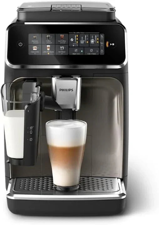 Fully automatic espresso machine 6 hot and iced beverages with ceramic grinder
